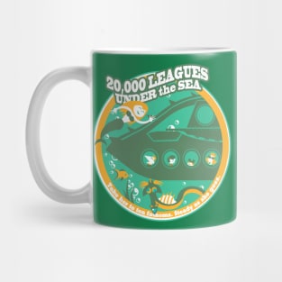 20,000 Leagues Under the Sea (green, yellow, aqua) Mug